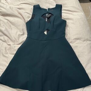 Elegant Sleeveless Teal Dress